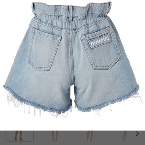 Miu Miu sold out everywhere Denim Shorts